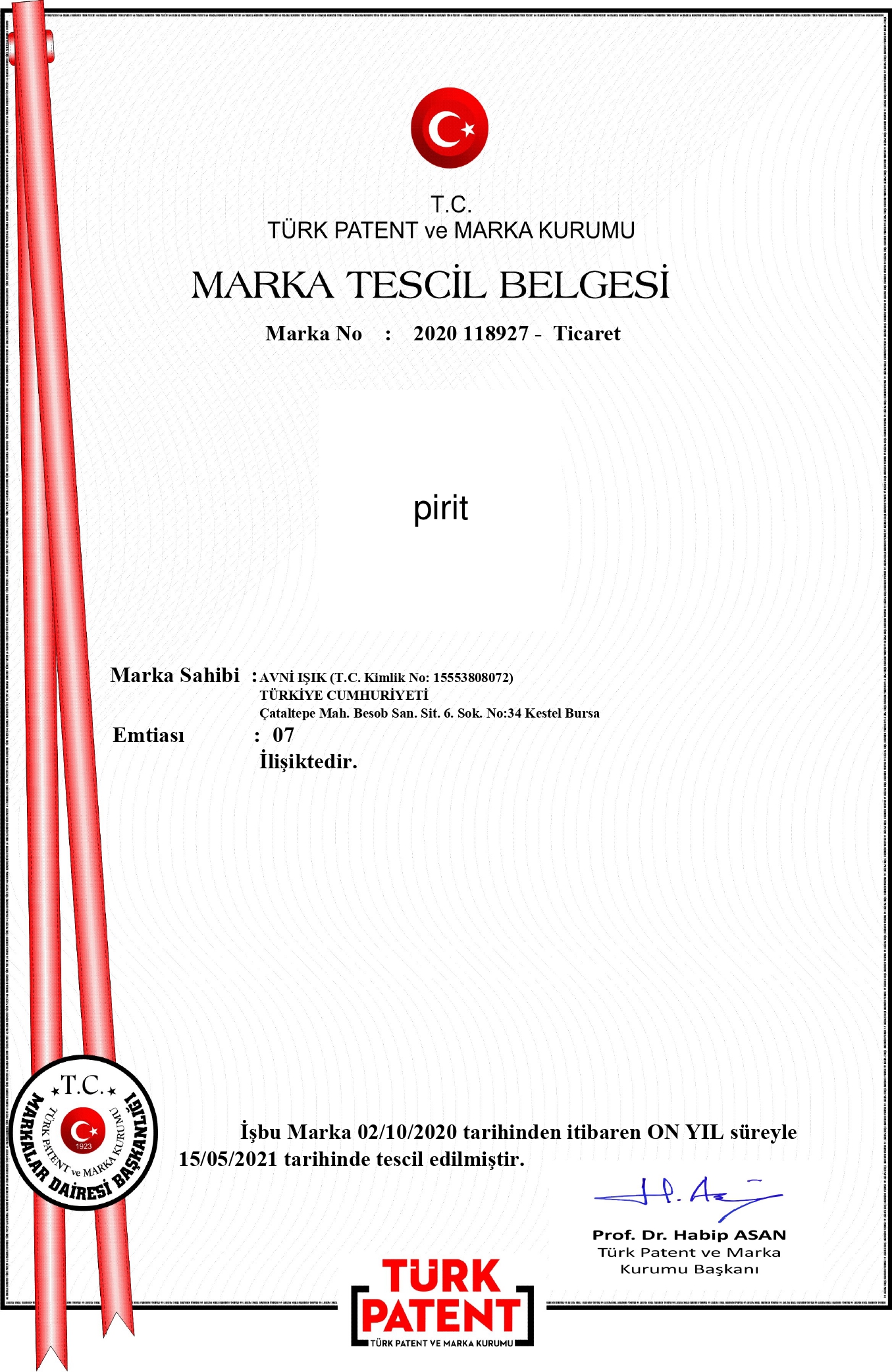 Marka Tescil