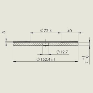 6" Sinterli Elmas Lap - Görsel 2